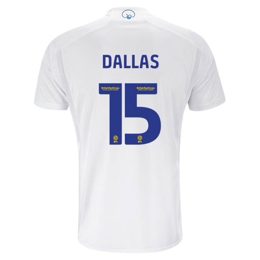 Hombre Camiseta Stuart Dallas #15 Blanco 1ª Equipación 2023/24 La Camisa Argentina