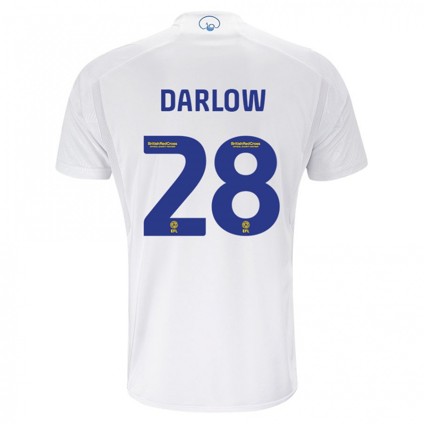 Hombre Camiseta Karl Darlow #28 Blanco 1ª Equipación 2023/24 La Camisa Argentina