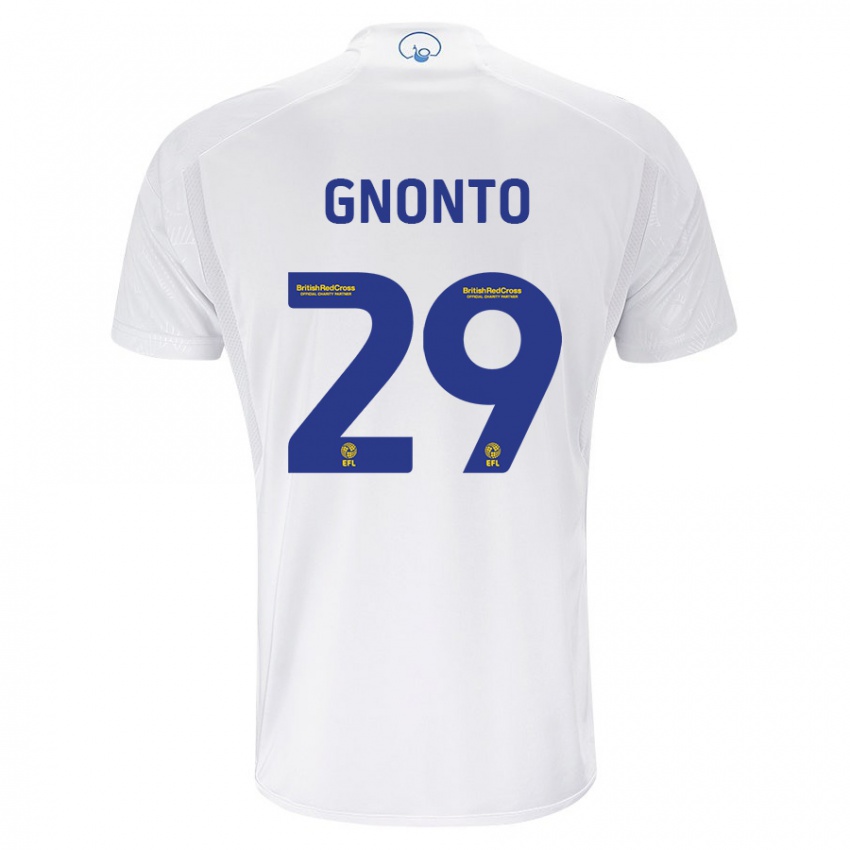 Hombre Camiseta Wilfried Gnonto #29 Blanco 1ª Equipación 2023/24 La Camisa Argentina