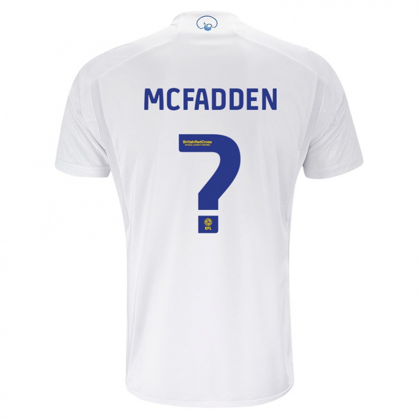 Hombre Camiseta Max Mcfadden #0 Blanco 1ª Equipación 2023/24 La Camisa Argentina