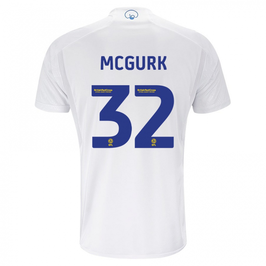 Hombre Camiseta Sean Mcgurk #32 Blanco 1ª Equipación 2023/24 La Camisa Argentina