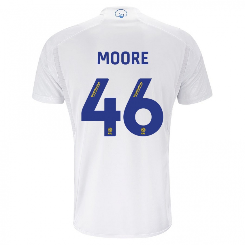 Hombre Camiseta Kris Moore #46 Blanco 1ª Equipación 2023/24 La Camisa Argentina