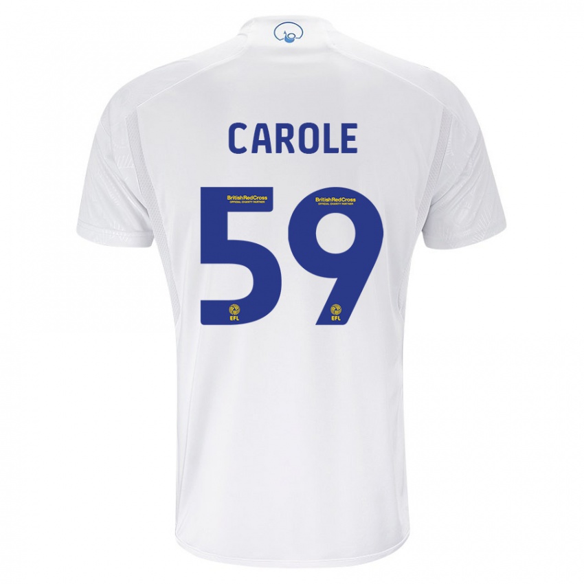 Hombre Camiseta Keenan Carole #59 Blanco 1ª Equipación 2023/24 La Camisa Argentina