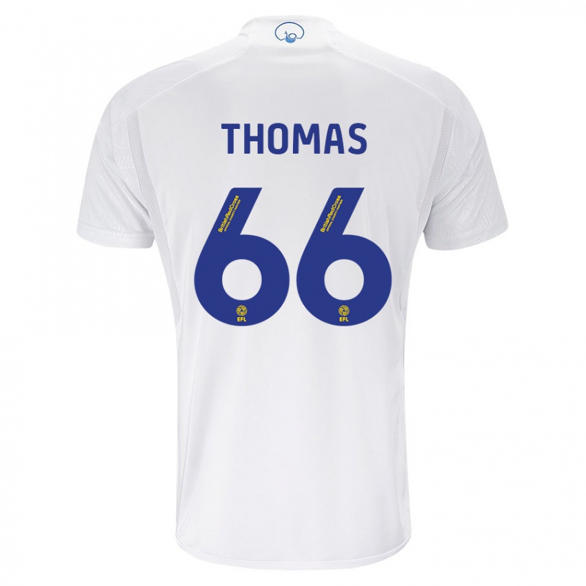 Hombre Camiseta Luca Thomas #66 Blanco 1ª Equipación 2023/24 La Camisa Argentina