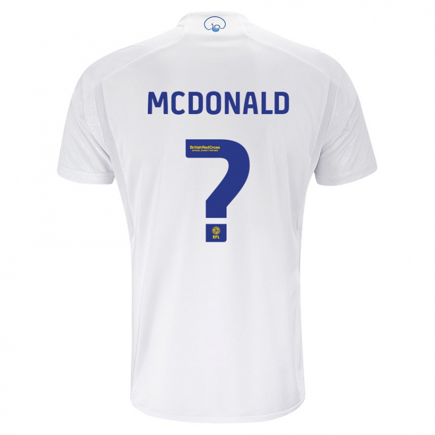 Hombre Camiseta Josh Mcdonald #0 Blanco 1ª Equipación 2023/24 La Camisa Argentina