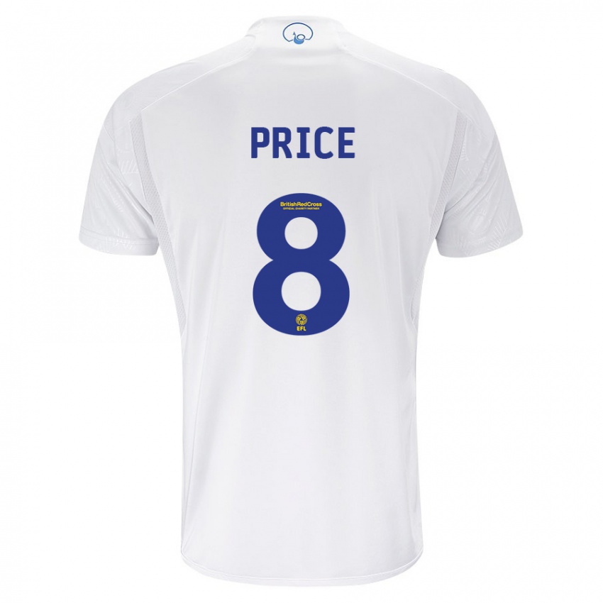 Hombre Camiseta Leoni Price #8 Blanco 1ª Equipación 2023/24 La Camisa Argentina