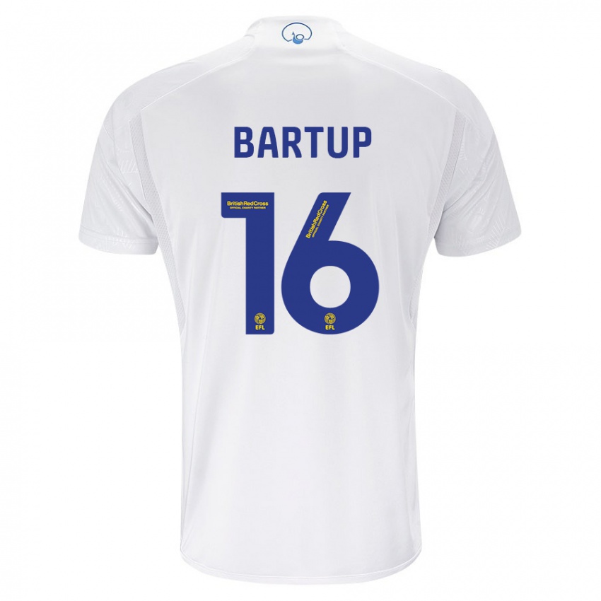 Hombre Camiseta Laura Bartup #16 Blanco 1ª Equipación 2023/24 La Camisa Argentina