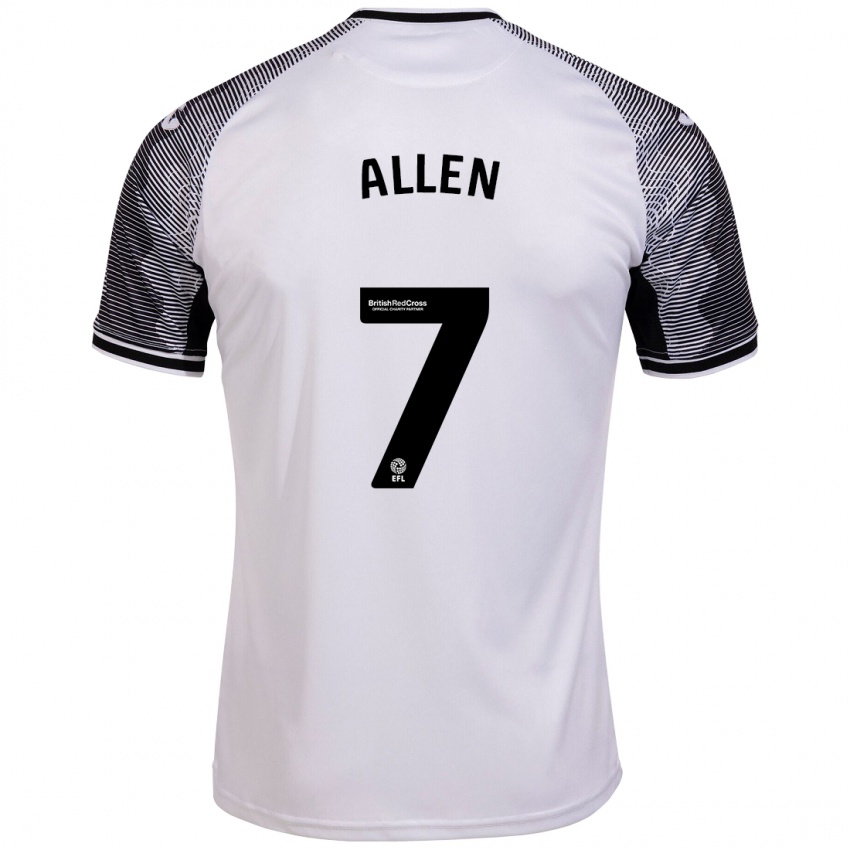 Hombre Camiseta Joe Allen #7 Blanco 1ª Equipación 2023/24 La Camisa Argentina