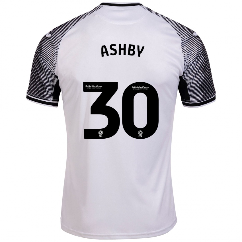 Hombre Camiseta Harrison Ashby #30 Blanco 1ª Equipación 2023/24 La Camisa Argentina