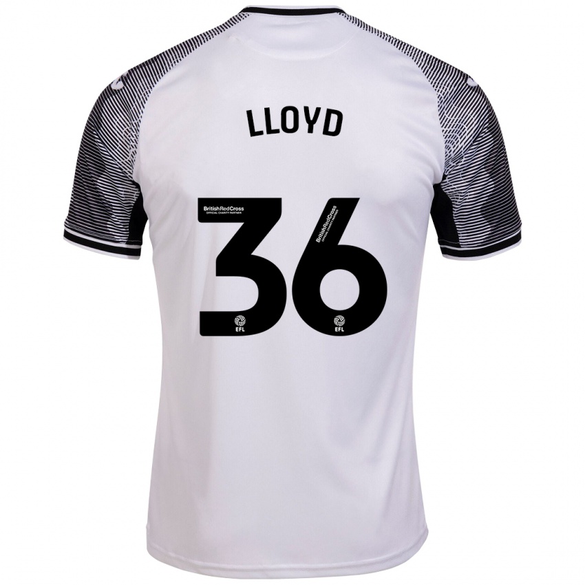 Hombre Camiseta Ben Lloyd #36 Blanco 1ª Equipación 2023/24 La Camisa Argentina
