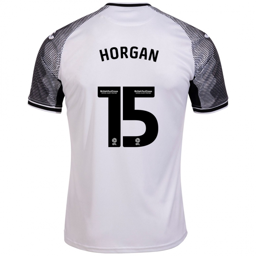 Hombre Camiseta Gwenan Horgan #15 Blanco 1ª Equipación 2023/24 La Camisa Argentina