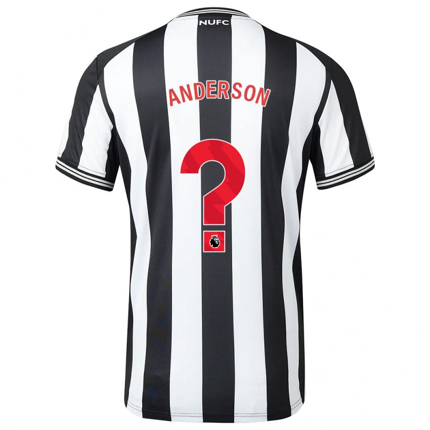 Hombre Camiseta Will Anderson #0 Blanco Negro 1ª Equipación 2023/24 La Camisa Argentina