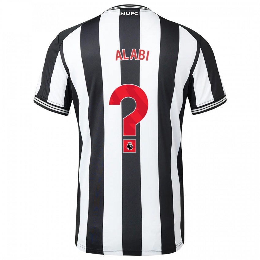 Hombre Camiseta Sam Alabi #0 Blanco Negro 1ª Equipación 2023/24 La Camisa Argentina