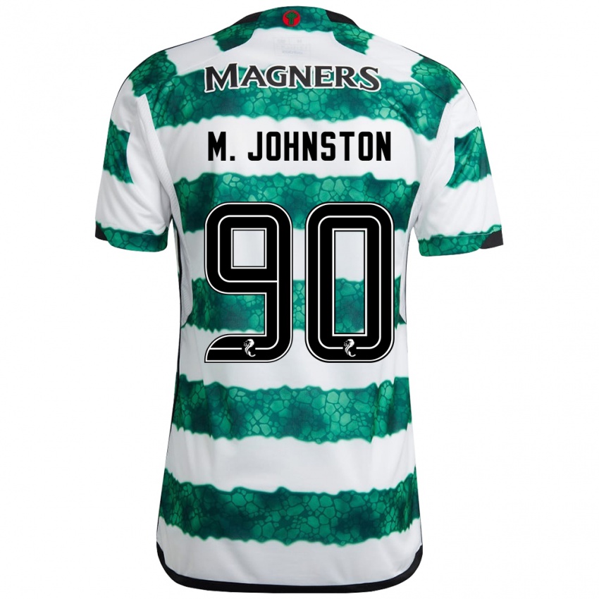 Hombre Camiseta Mikey Johnston #90 Verde 1ª Equipación 2023/24 La Camisa Argentina