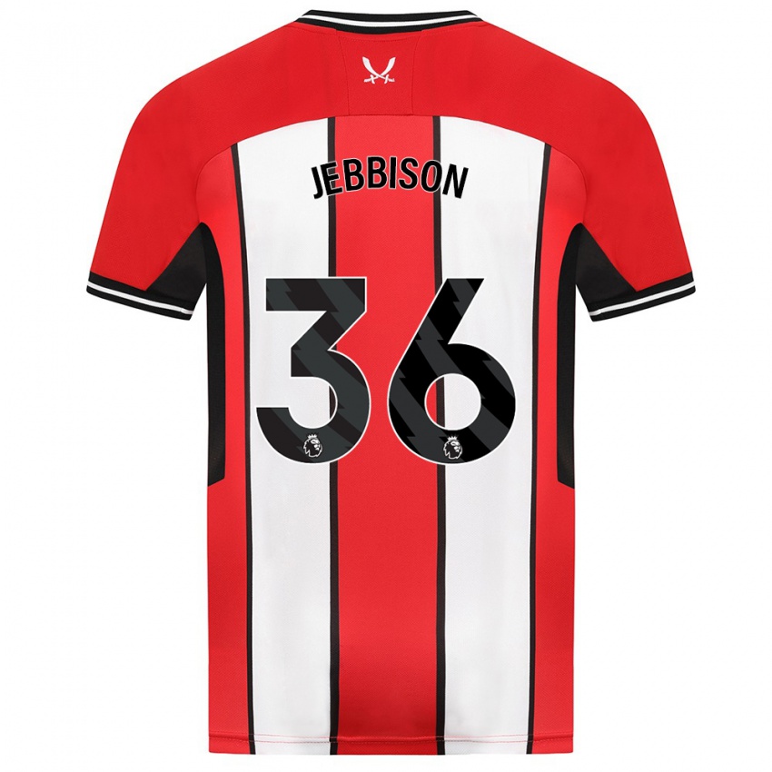 Hombre Camiseta Daniel Jebbison #36 Rojo 1ª Equipación 2023/24 La Camisa Argentina