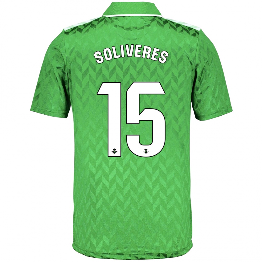 Hombre Camiseta Gema Soliveres #15 Verde 2ª Equipación 2023/24 La Camisa Argentina
