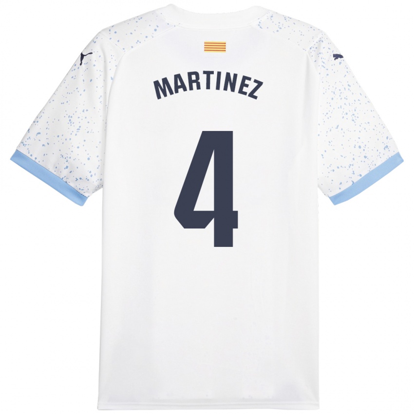 Hombre Camiseta Arnau Martínez #4 Blanco 2ª Equipación 2023/24 La Camisa Argentina