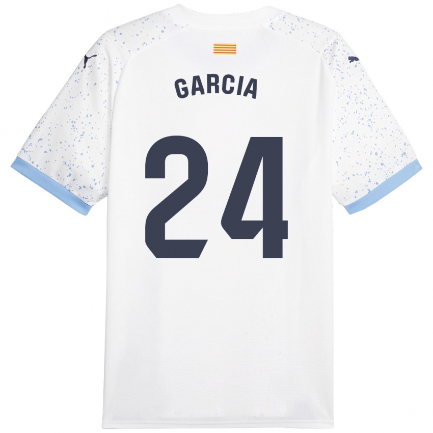 Hombre Camiseta Borja García #24 Blanco 2ª Equipación 2023/24 La Camisa Argentina