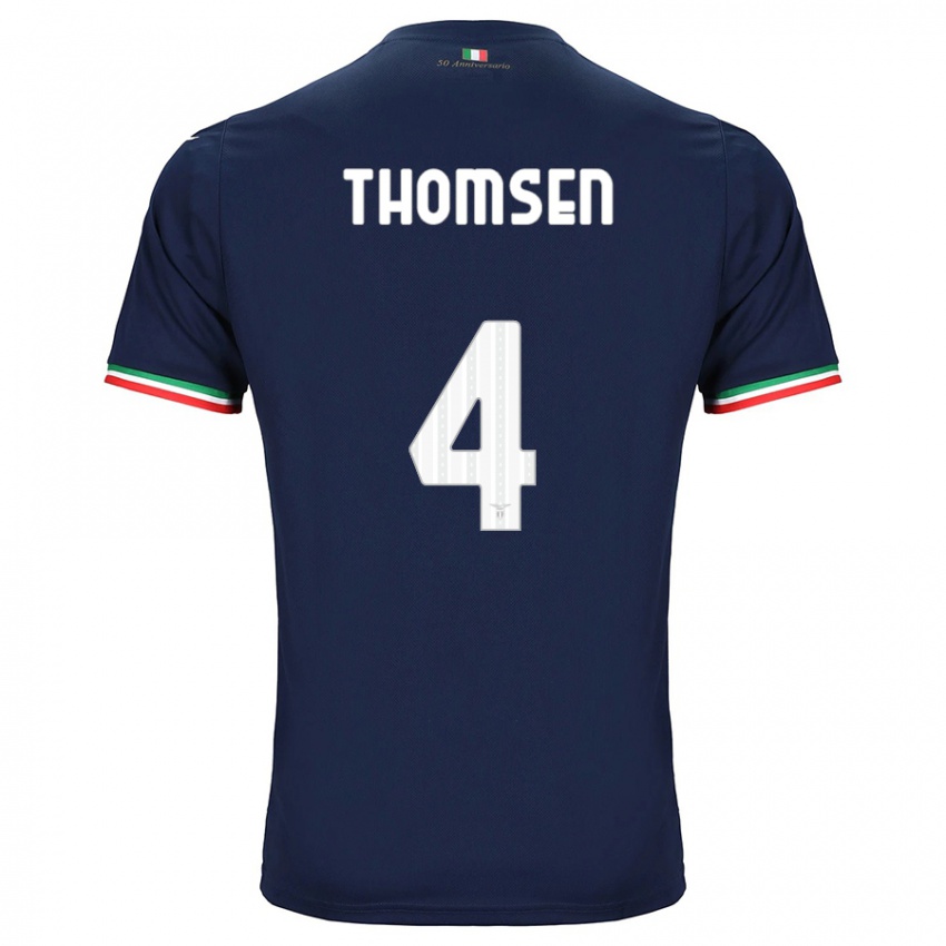 Hombre Camiseta Maria Møller Thomsen #4 Armada 2ª Equipación 2023/24 La Camisa Argentina