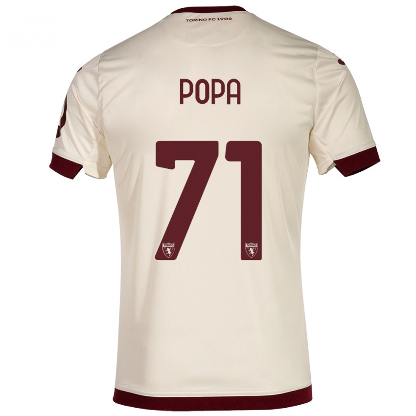 Hombre Camiseta Mihai Popa #71 Champán 2ª Equipación 2023/24 La Camisa Argentina