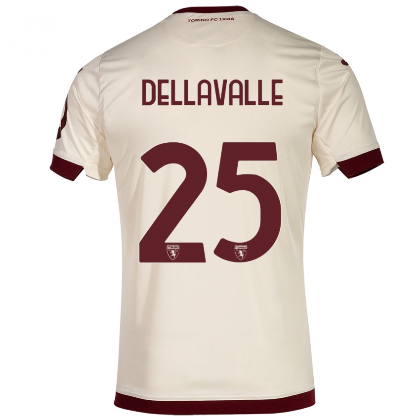Hombre Camiseta Alessandro Dellavalle #25 Champán 2ª Equipación 2023/24 La Camisa Argentina