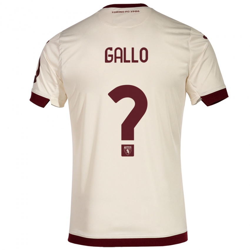 Hombre Camiseta Tommaso Gallo #0 Champán 2ª Equipación 2023/24 La Camisa Argentina