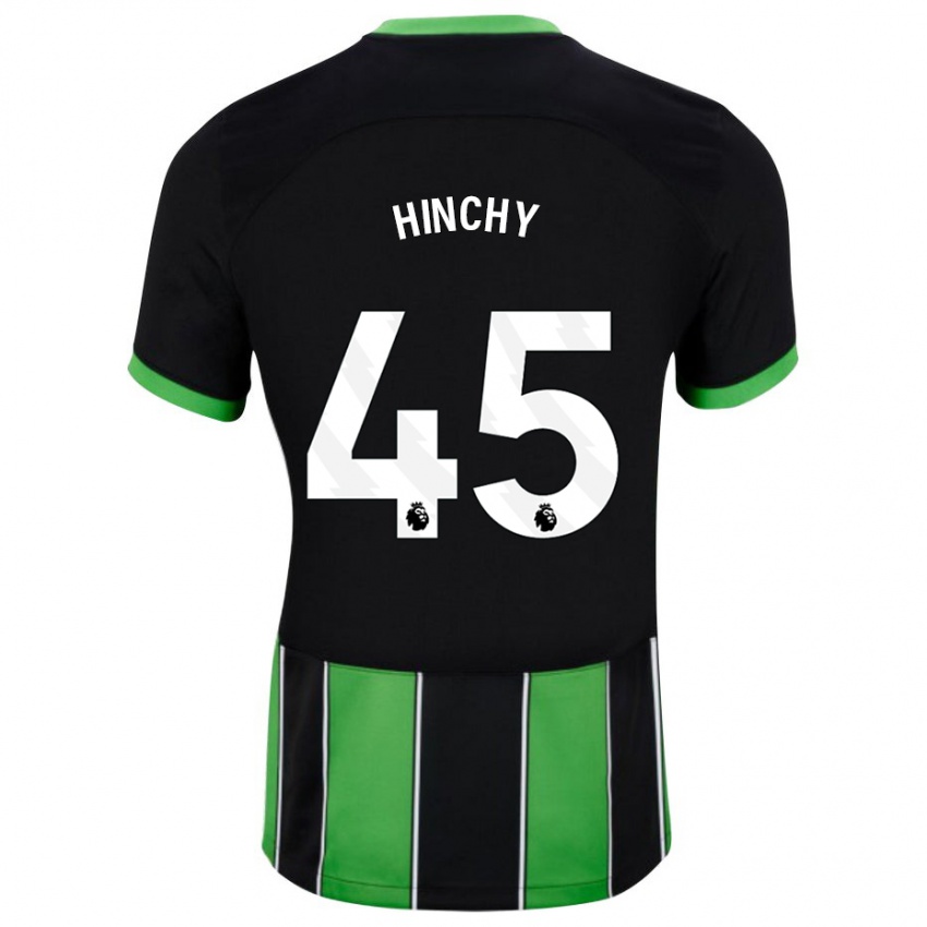 Hombre Camiseta Jack Hinchy #45 Verde Negro 2ª Equipación 2023/24 La Camisa Argentina