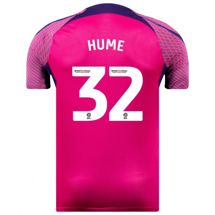 Hombre Camiseta Trai Hume #32 Morado 2ª Equipación 2023/24 La Camisa Argentina