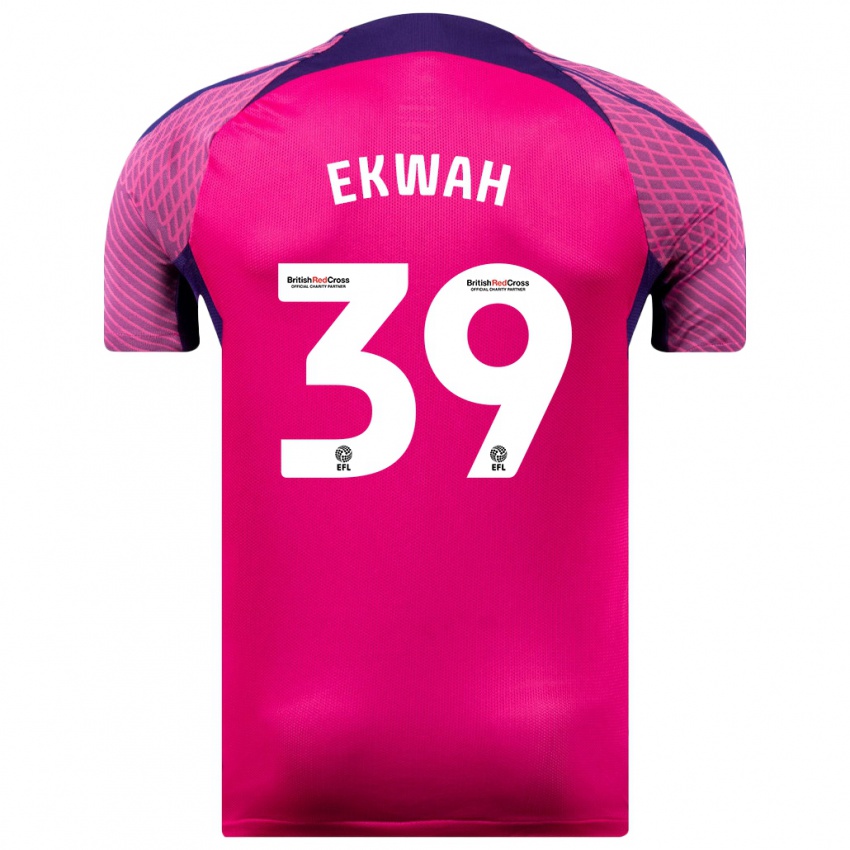 Hombre Camiseta Pierre Ekwah #39 Morado 2ª Equipación 2023/24 La Camisa Argentina