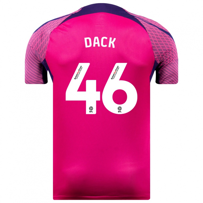 Hombre Camiseta Bradley Dack #46 Morado 2ª Equipación 2023/24 La Camisa Argentina