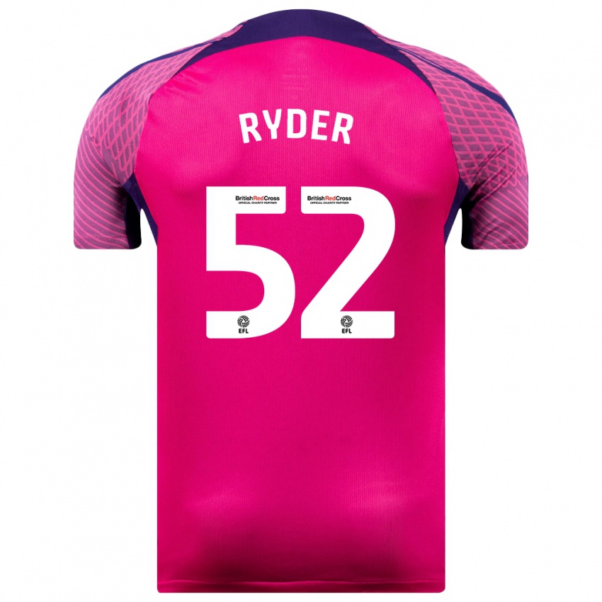 Hombre Camiseta Joe Ryder #52 Morado 2ª Equipación 2023/24 La Camisa Argentina