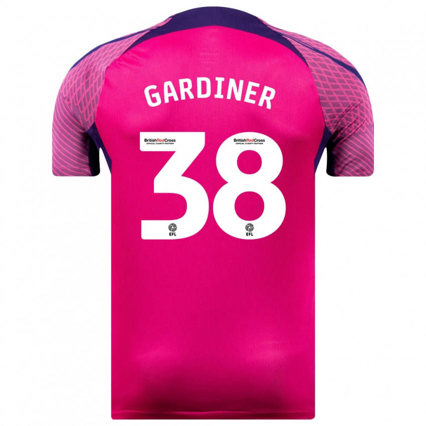 Hombre Camiseta Harry Gardiner #38 Morado 2ª Equipación 2023/24 La Camisa Argentina