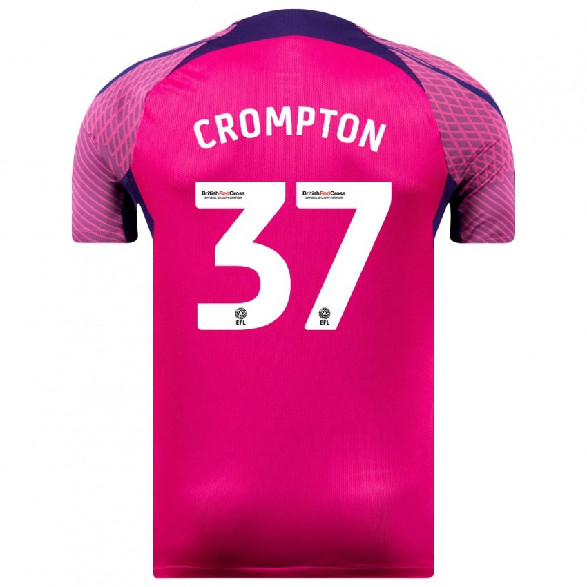 Hombre Camiseta Ben Crompton #37 Morado 2ª Equipación 2023/24 La Camisa Argentina