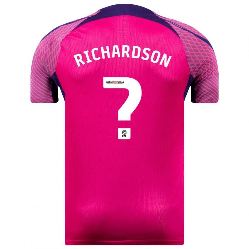 Hombre Camiseta Adam Richardson #0 Morado 2ª Equipación 2023/24 La Camisa Argentina