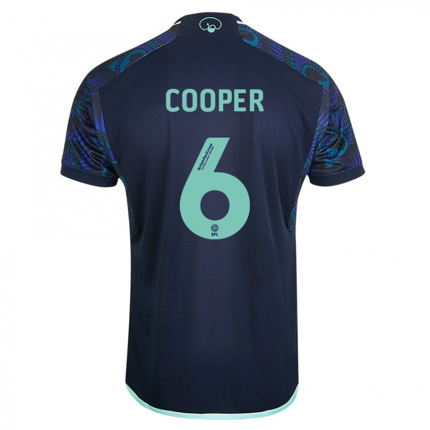 Hombre Camiseta Liam Cooper #6 Azul 2ª Equipación 2023/24 La Camisa Argentina