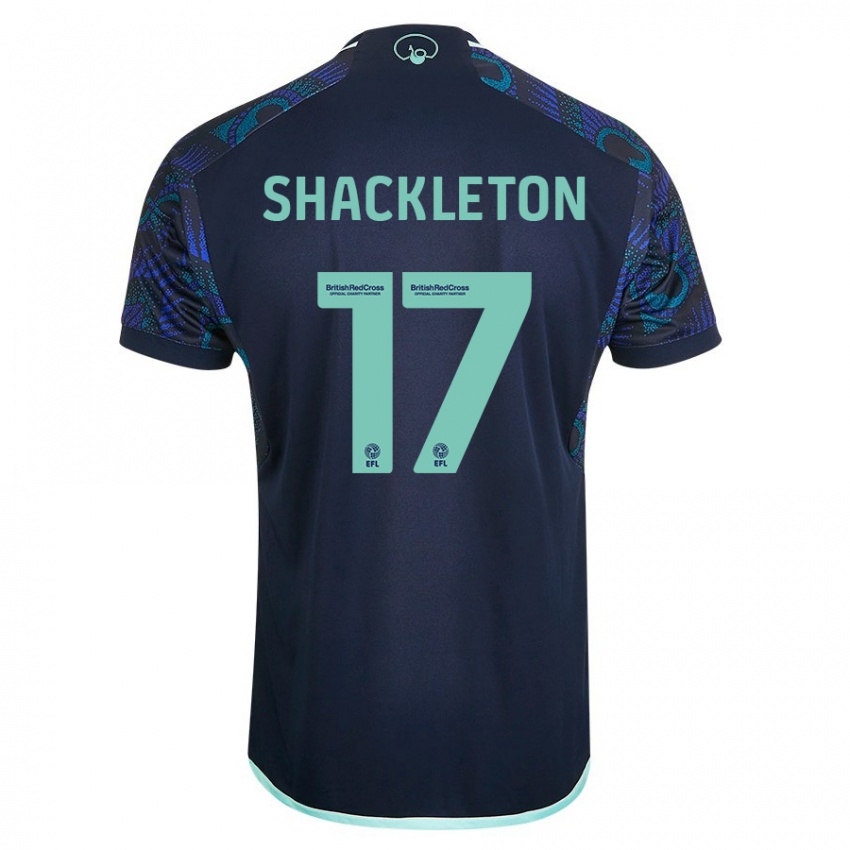 Hombre Camiseta Jamie Shackleton #17 Azul 2ª Equipación 2023/24 La Camisa Argentina