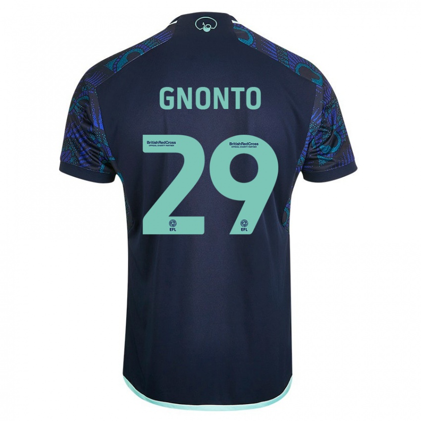 Hombre Camiseta Wilfried Gnonto #29 Azul 2ª Equipación 2023/24 La Camisa Argentina