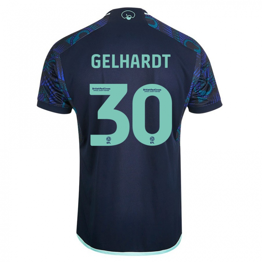 Hombre Camiseta Joe Gelhardt #30 Azul 2ª Equipación 2023/24 La Camisa Argentina