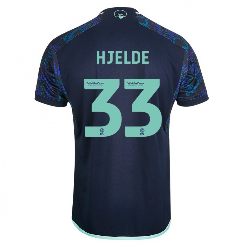 Hombre Camiseta Leo Fuhr Hjelde #33 Azul 2ª Equipación 2023/24 La Camisa Argentina