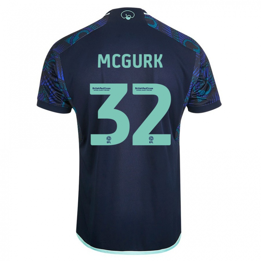 Hombre Camiseta Sean Mcgurk #32 Azul 2ª Equipación 2023/24 La Camisa Argentina
