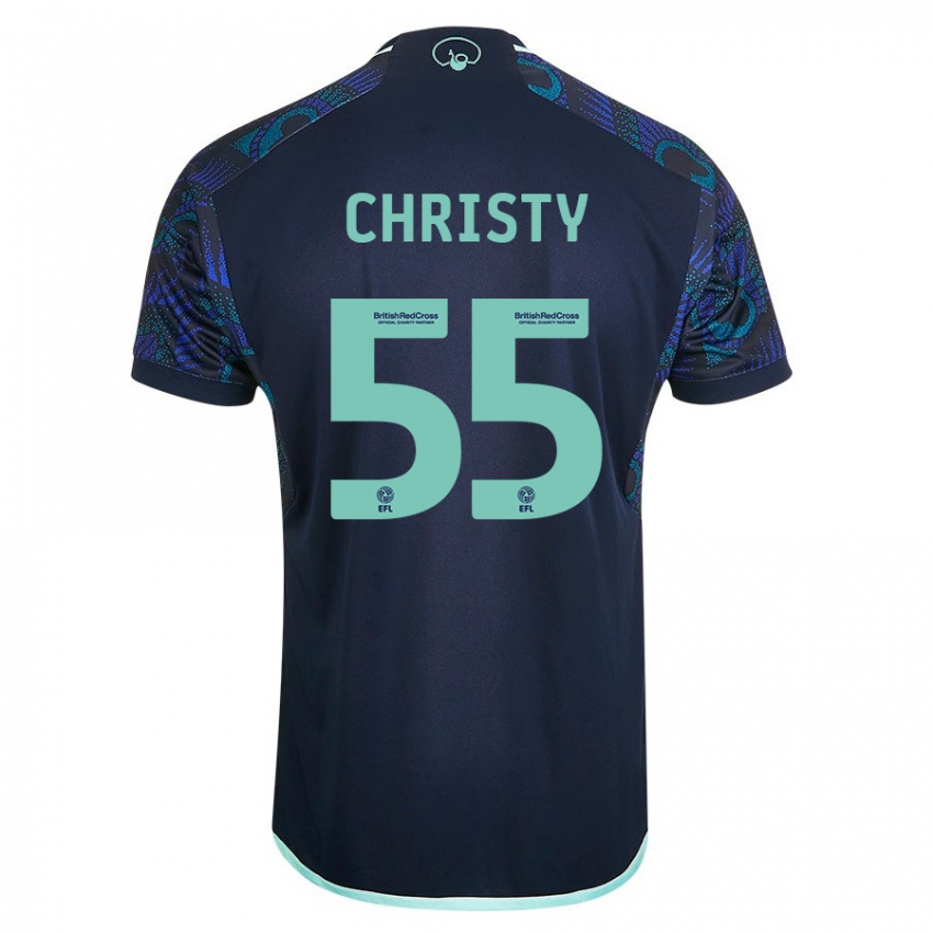 Hombre Camiseta Harry Christy #55 Azul 2ª Equipación 2023/24 La Camisa Argentina
