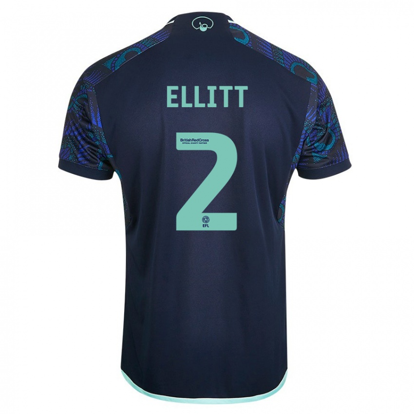 Hombre Camiseta Izzy Ellitt #2 Azul 2ª Equipación 2023/24 La Camisa Argentina
