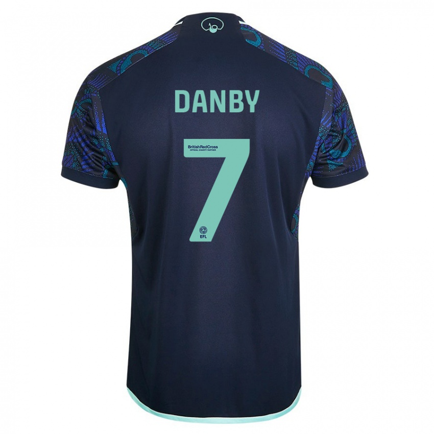 Hombre Camiseta Sarah Danby #7 Azul 2ª Equipación 2023/24 La Camisa Argentina