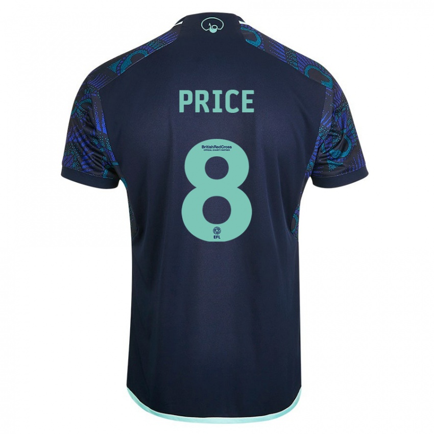 Hombre Camiseta Leoni Price #8 Azul 2ª Equipación 2023/24 La Camisa Argentina