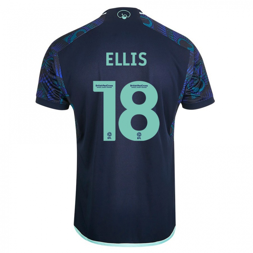 Hombre Camiseta Macy Ellis #18 Azul 2ª Equipación 2023/24 La Camisa Argentina