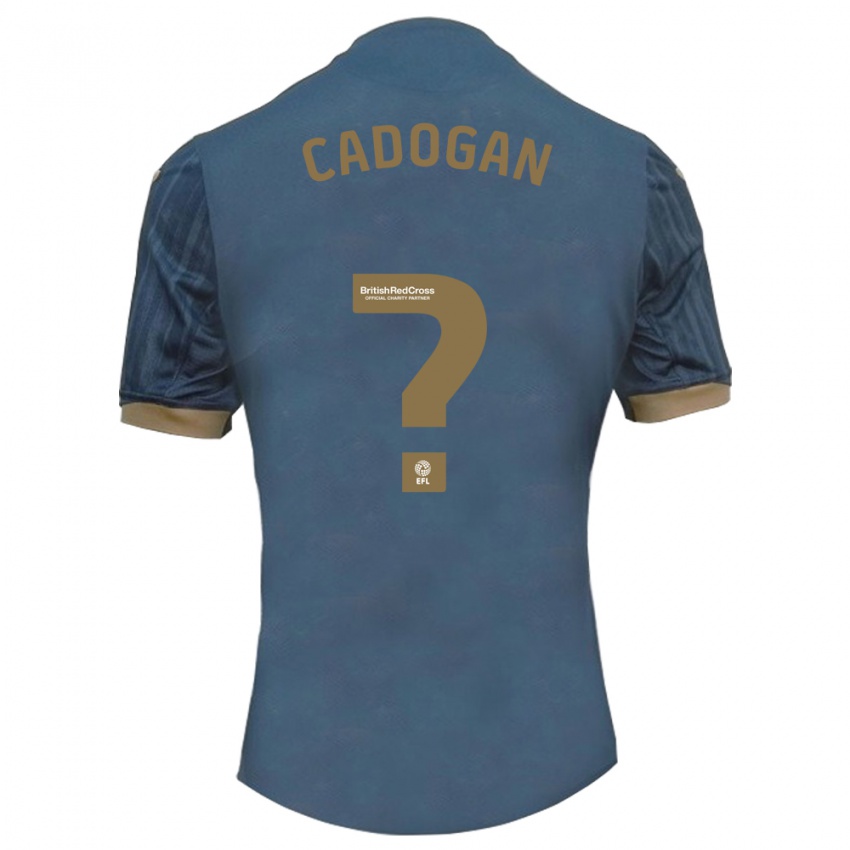 Hombre Camiseta Maliq Cadogan #0 Verde Azulado Oscuro 2ª Equipación 2023/24 La Camisa Argentina