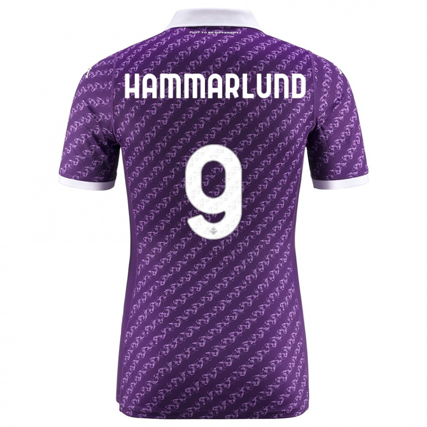 Mujer Camiseta Pauline Hammarlund #9 Violeta 1ª Equipación 2023/24 La Camisa Argentina