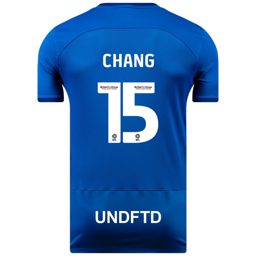 Mujer Camiseta Alfie Chang #15 Azul 1ª Equipación 2023/24 La Camisa Argentina