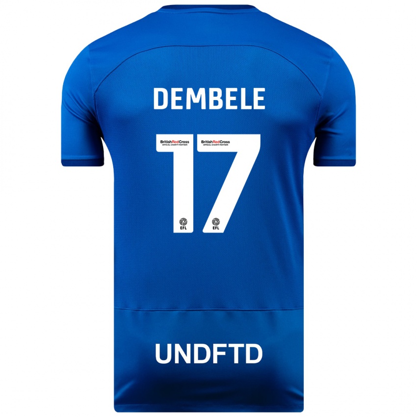 Mujer Camiseta Siriki Dembélé #17 Azul 1ª Equipación 2023/24 La Camisa Argentina