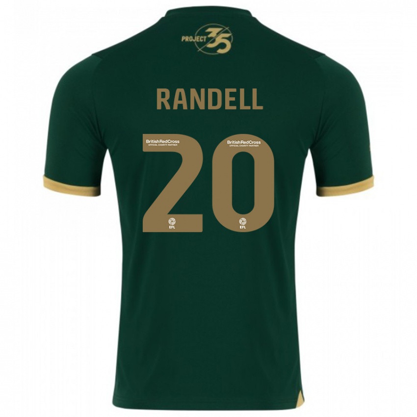 Mujer Camiseta Adam Randell #20 Verde 1ª Equipación 2023/24 La Camisa Argentina